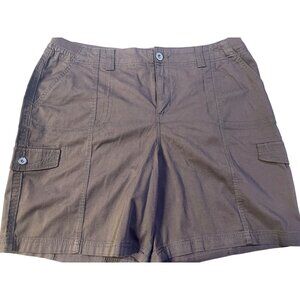 Style & Co Size 18 Mid Rise Shorts Casual Brown Cargo Comfort Waist